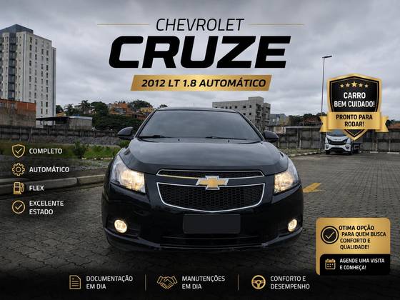 CHEVROLET CRUZE 1.8 LT 16V FLEX 4P AUTOMÁTICO CHEVROLET CRUZE 1.8 LT 16V FLEX 4P AUTOMÁTICO